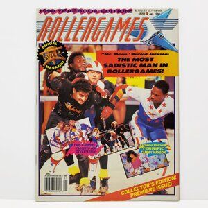 RollerGames Magazine Jan. 1990 WAR Roller Derby Yearbook Collector's Edition #1